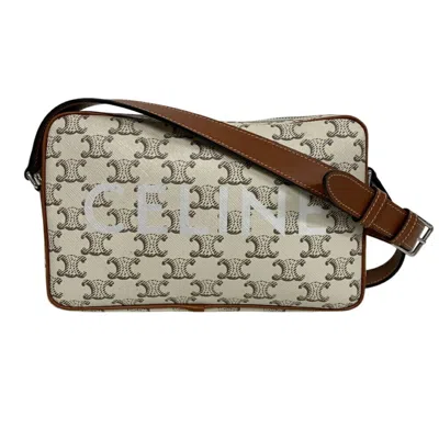 Pre-owned Celine Beige Brown Pvc Leather Shoulder Bag ()