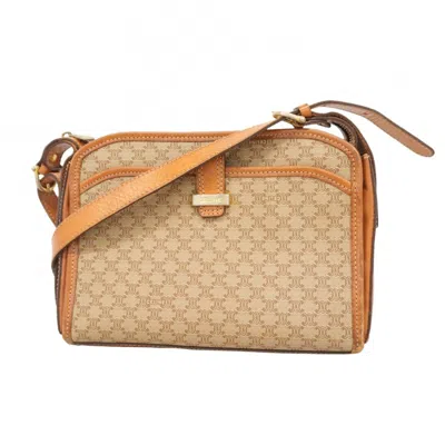 Pre-owned Celine Beige Brown Pvc Shoulder Bag () In Multi