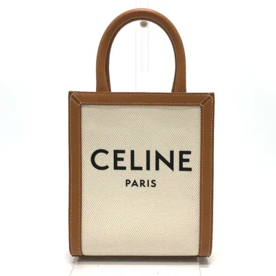 Pre-owned Celine Beige Canvas Leather Shoulder Bag () In Sand