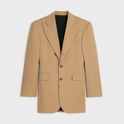 CELINE CELINE BEIGE COLONNE WOOL JACKET