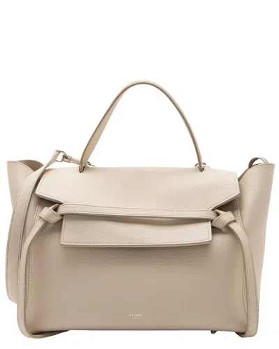 Celine Beige Grained Calfskin Leather Grained Mini Belt Bag (authentic Pre-  Loved) In Neutral