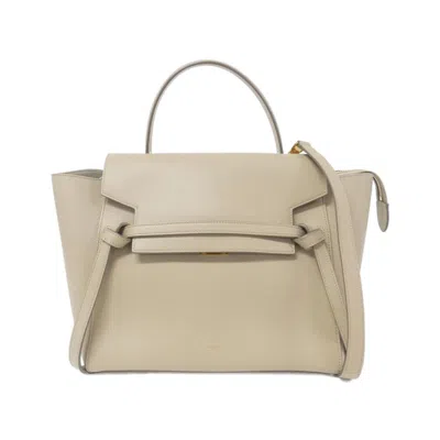 Pre-owned Celine Beige Leather Handbag Shoulder Bag ()