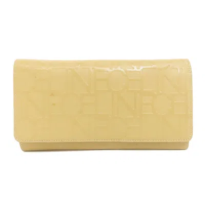 Pre-owned Celine Beige Leather Long Wallet (bi-fold) ()