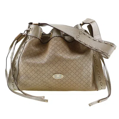 Pre-owned Celine Beige Leather Shoulder Bag ()