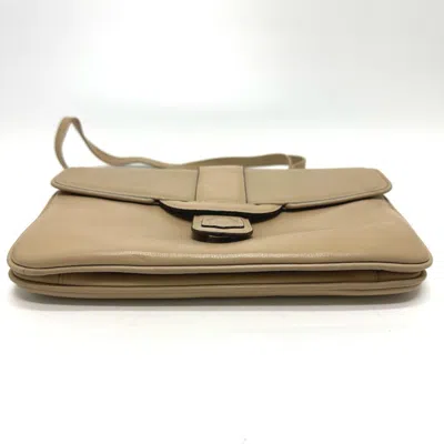 Pre-owned Celine Beige Leather Shoulder Bag ()