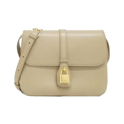 Pre-owned Celine Beige Leather Shoulder Bag ()