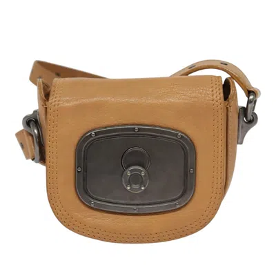 Pre-owned Celine Céline Beige Leather Shoulder Bag ()