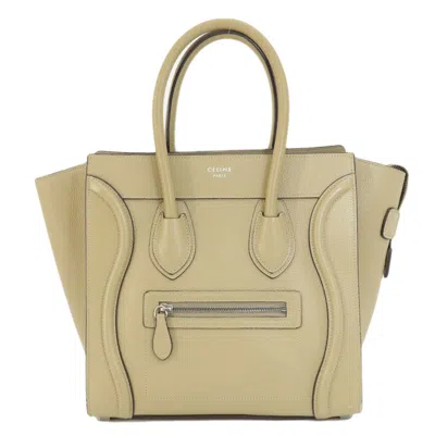 Pre-owned Celine Beige Leather Tote Bag ()