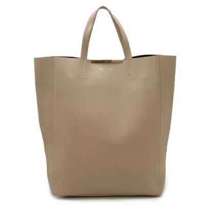 Pre-owned Celine Beige Leather Tote Bag ()