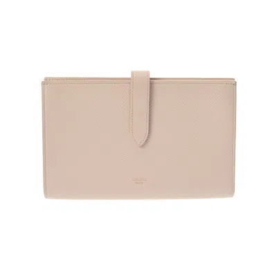 Pre-owned Celine Beige Leather Wallet (bi-fold) ()