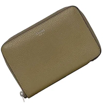 Pre-owned Celine Beige Leather Wallet (bi-fold) ()