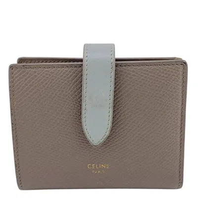 Pre-owned Celine Beige Leather Wallet (bi-fold) ()