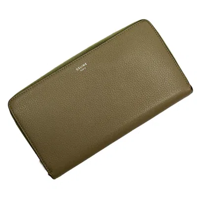 Pre-owned Celine Beige Leather Wallet (bi-fold) ()