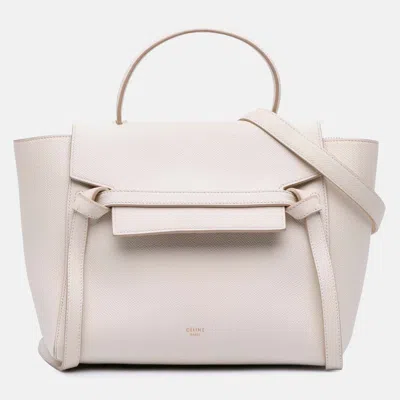 Pre-owned Celine Beige Micro Grained Calfskin Belt Bag