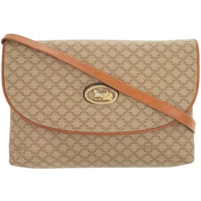 Pre-owned Celine Beige Pvc Leather Shoulder Bag () In Sand