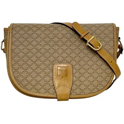 Pre-owned Celine Beige Pvc Leather Shoulder Bag () In Sand