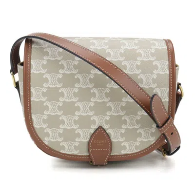 Pre-owned Celine Beige Pvc Leather Shoulder Bag () In Sand