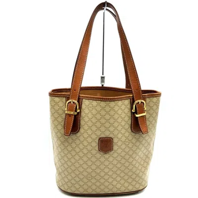 Pre-owned Celine Beige Pvc Leather Shoulder Bag Tote Bag () In Sand
