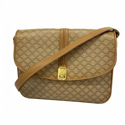 Pre-owned Celine Beige Pvc Shoulder Bag ()