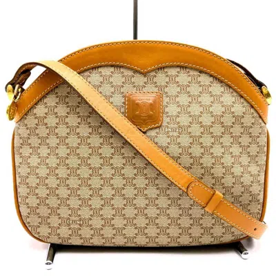 Pre-owned Celine Beige Pvc Shoulder Bag () In Sand