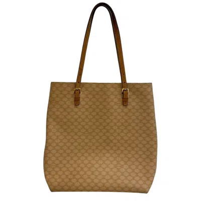 Pre-owned Celine Beige Pvc Tote Bag () In Sand