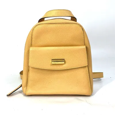 Pre-owned Celine Beige Red Color Leather Backpack () In Multi