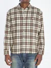 Celine Beige Wool Relaxed Shirt In Brown