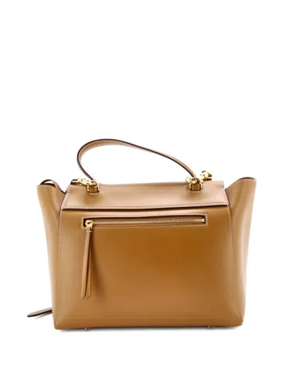 Pre-owned Celine Belt Bag Calfskin Mini Satchel In Brown