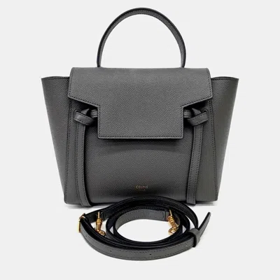 Pre-owned Celine Belt Bag Nano In Grey