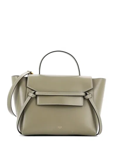 Pre-owned Celine Belt Bag Smooth Calfskin Micro Shoulder Bag In Green