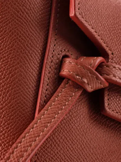 Pre-owned Celine Belt Bag Textured Leather Pico Shoulder Bag In Pink