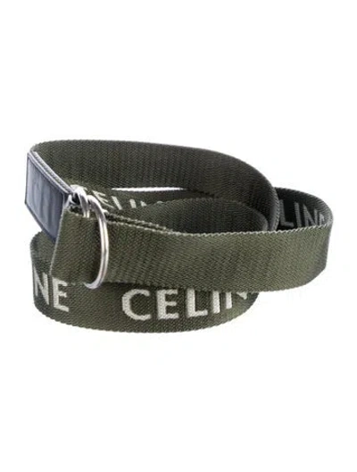 Pre-owned Celine Belt In Green