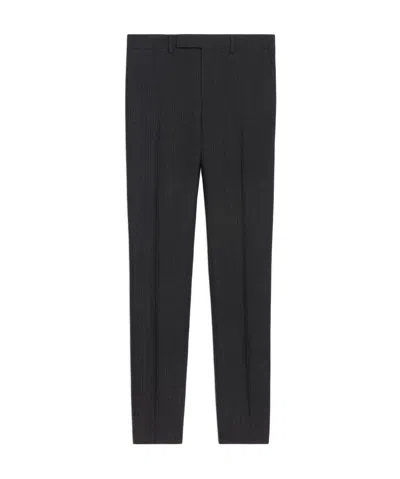 Celine Belt-loop Casual Pants In Black