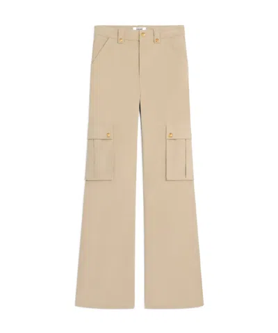 Celine Belt-loop Casual Pants In Brown