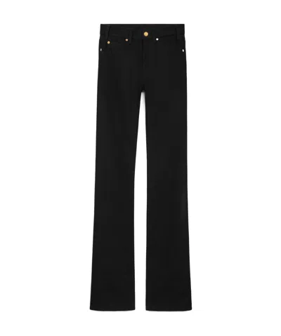 CELINE LULU JEANS IN RAW WASH BLACK DENIM