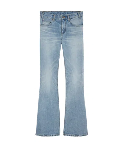 Celine Belt-loop Jeans In Blue