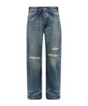 Celine Belt-loop Jeans In Blue