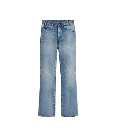 Celine Belt-loop Jeans In Blue