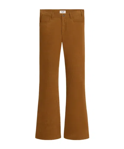 Celine Belt-loop Jeans In Brown