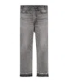 Celine Straight Leg Trousers Faded Effect In Gray