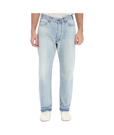 Celine Belt Loop Track Pants In Gray