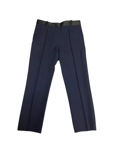 Pre-owned Celine Belt-loops Trousers In Blue