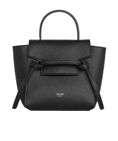 Celine Belt Pico Crossbody Bag In Black