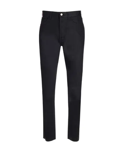 Celine Belt Ring Denim Trousers In Black