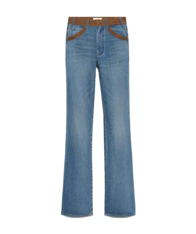 Celine Belt Ring Jeans In Blue