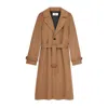 Celine Women Wool Single-breasted Coat In Brown