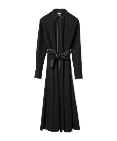 Celine Belted Dress In Black