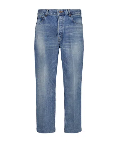 Celine Belt-loop Jeans In Blue