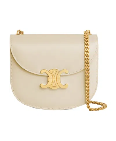 Celine Besace Clea Chain Shoulder Bag In Nude