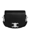Celine Besace Triomphe Shoulder Bag In Black